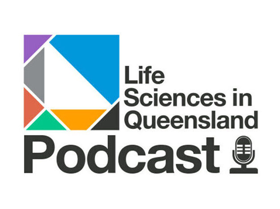 Logo for Life Sciences in Queensland Podcast